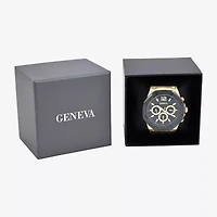 Geneva Mens Black Strap Watch Mac9033jc