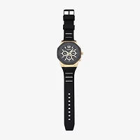 Geneva Mens Black Strap Watch Mac9033jc