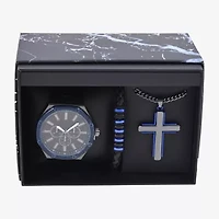 Mens Black 3-pc. Watch Boxed Set Mac7101jc