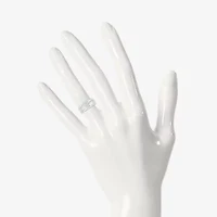 Womens 1/ CT. T.W. Natural White Diamond Sterling Silver Round Bridal Set