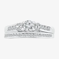 Womens / CT. T.W. Natural White Diamond 10K Gold Round Bridal Set