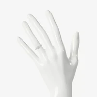 Promise My Love Womens Diamond Accent Natural White Sterling Silver Cushion Halo Ring
