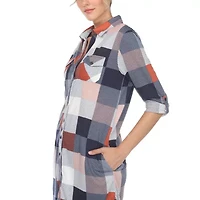 White Mark Womens Long Sleeve Tunic Top
