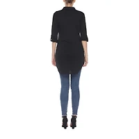 White Mark Womens Long Sleeve Tunic Top