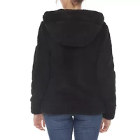 White Mark Womens Hooded Midweight Quilted Coat