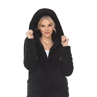 White Mark Womens Hooded Midweight Quilted Coat