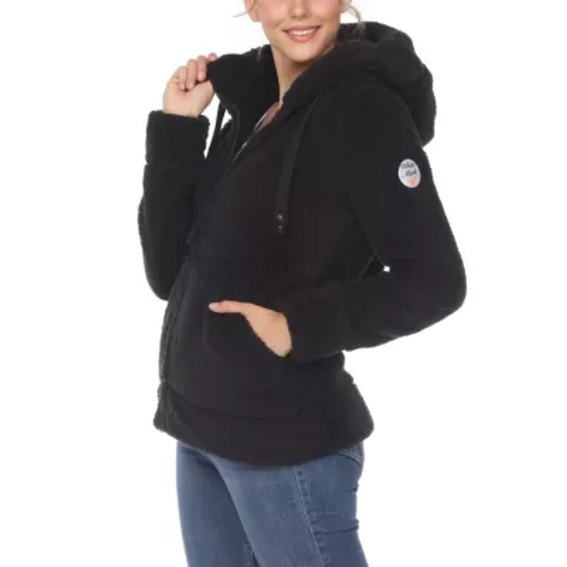 White Mark Womens Hooded Midweight Quilted Coat