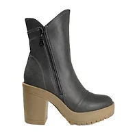 Journee Collection Womens Jaquie Block Heel Booties