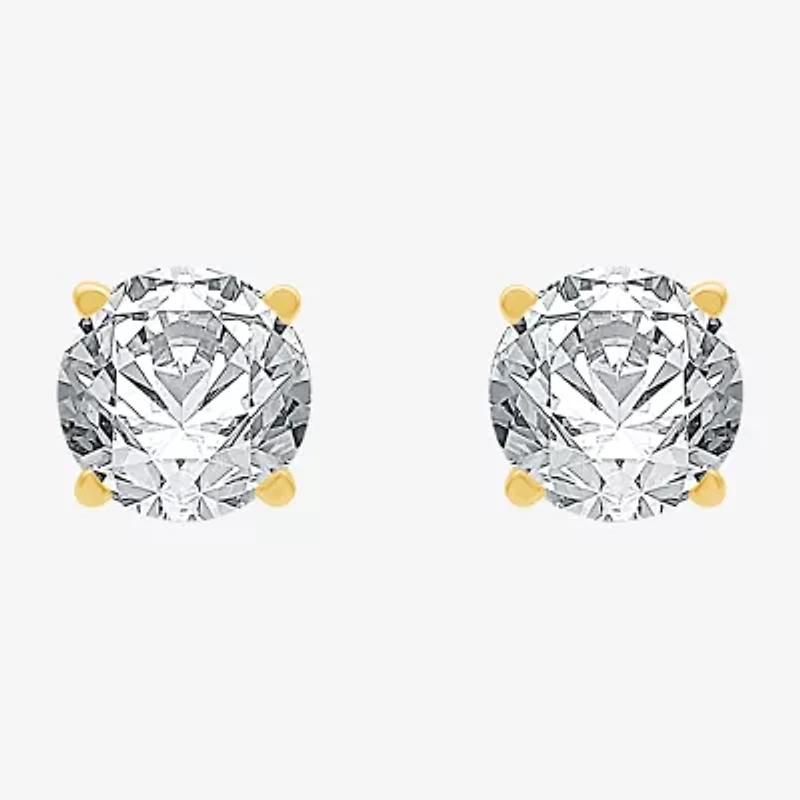 Ever Star 1 CT. T.W. Lab-Grown (G / SI1-SI2) Diamond 10K Gold Round Stud Earrings