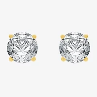 Ever Star 1 CT. T.W. Lab-Grown (G / SI1-SI2) Diamond 10K Gold Round Stud Earrings