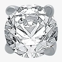 Womens 1/8 CT. Natural White Diamond 10K Gold 3.2mm Round Single Earring