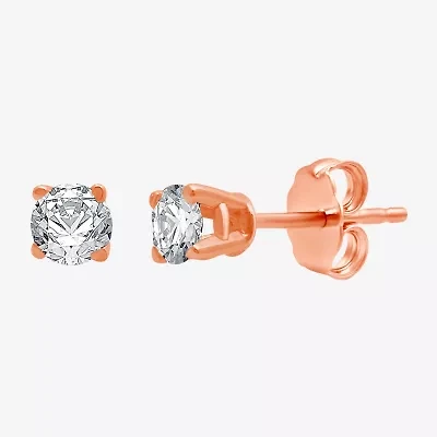 Classic Collection 1/4 CT. T.W. Natural White Diamond 10K Gold 3.2mm Stud Earrings