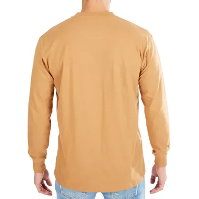 Smiths Workwear Mens Long Sleeve Regular Fit Henley Shirt