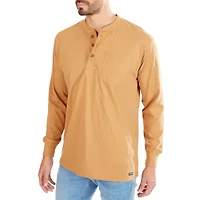 Smiths Workwear Mens Long Sleeve Regular Fit Henley Shirt