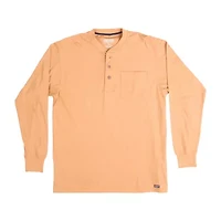Smiths Workwear Mens Long Sleeve Regular Fit Henley Shirt