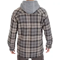 Smiths Workwear Sherpa Microfleece Mens Hooded Shirt Jacket