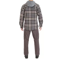 Smiths Workwear Sherpa Microfleece Mens Hooded Shirt Jacket