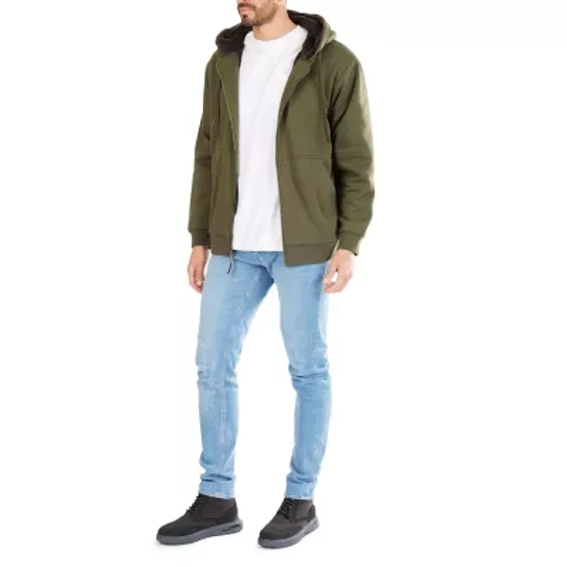 Smiths Workwear Sweater Fleece Mens Hooded Midweight Jacket