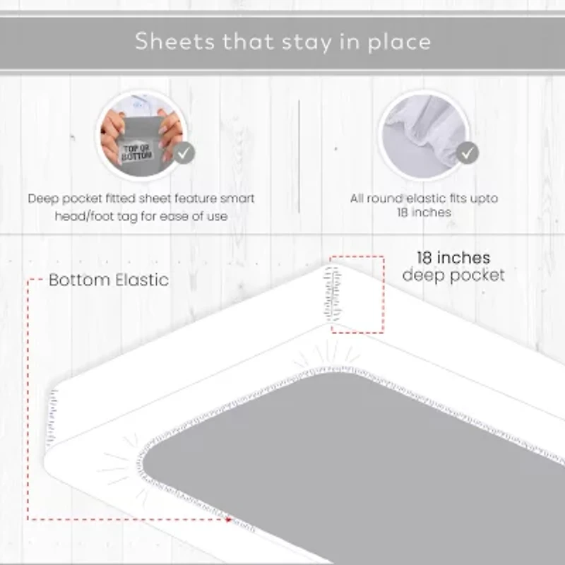 Purity Home Organic 100% Cotton Eco-Friendly & Breathable Sheet Set Pillowcases