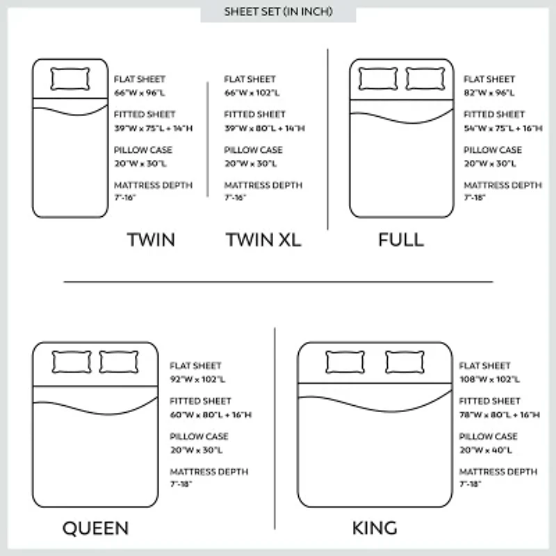 Purity Home Organic 100% Cotton Eco-Friendly & Breathable Sheet Set Pillowcases