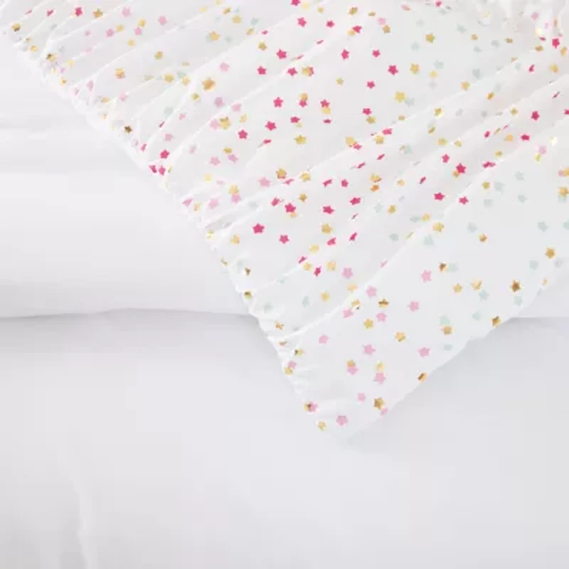 Urban Playground Iridescent Stars Embellished Comforter Set