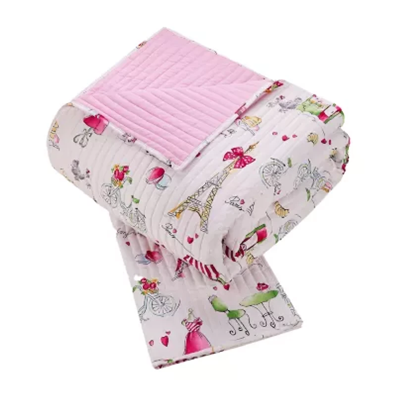 Urban Playground Pretty Paris Reversible Quilt Set