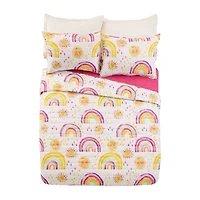 Urban Playground Rainbows Suns Reversible Quilt Set