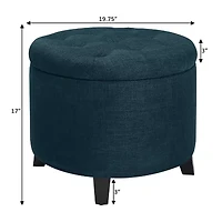 Designs4Comfort Round Ottoman