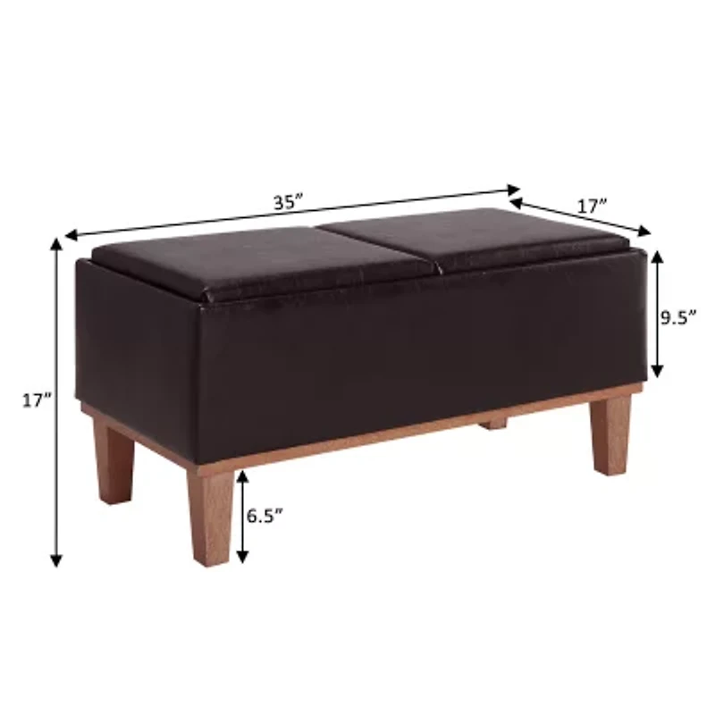 Designs4Comfort Storage Ottoman