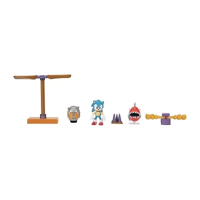 Sonic 2.5" Flying Battery Zone Diorama Set Toy Tool