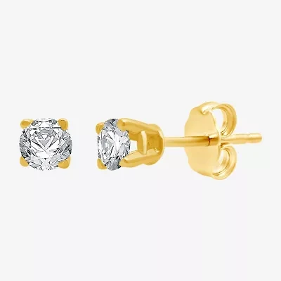 Classic Collection 1/4 CT. T.W. Natural White Diamond 10K Gold 3.2mm Stud Earrings