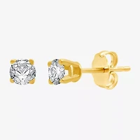 Classic Collection 1/4 CT. T.W. Natural White Diamond 10K Gold 3.2mm Stud Earrings