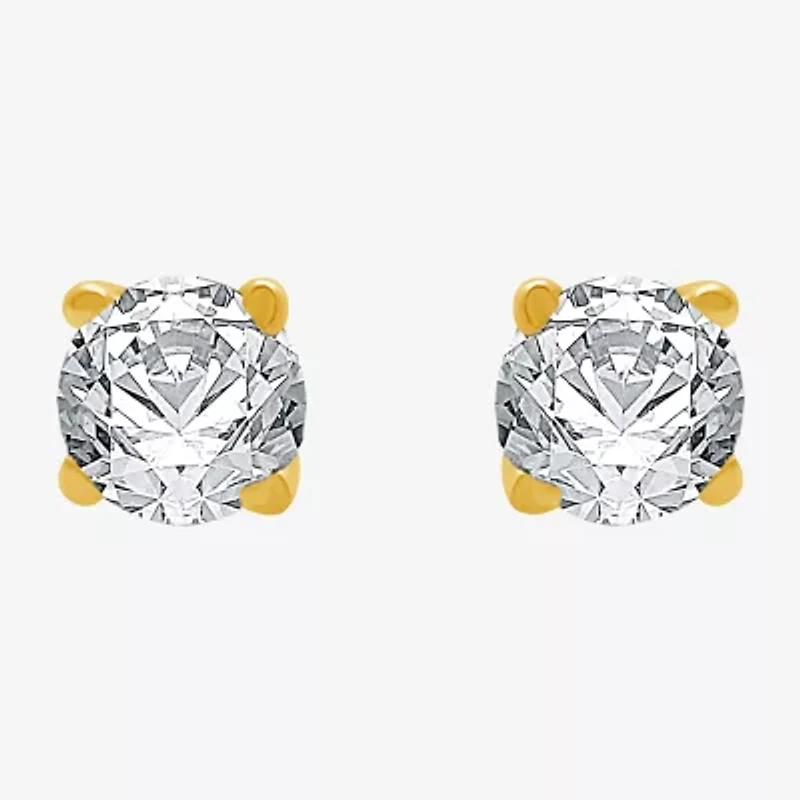 Classic Collection 1/4 CT. T.W. Natural White Diamond 10K Gold 3.2mm Stud Earrings