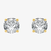 3/4 CT. T.W. Natural White Diamond 14K Gold 4.5mm Round Stud Earrings