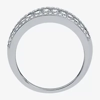 1 CT.T.W. Natural Diamond 10K White Gold Anniversary Ring