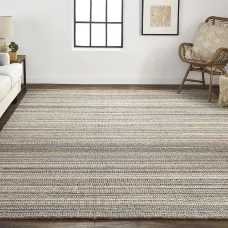 Weave And Wander Foxwood Solid Flatweave Indoor Rectangle Accent Rugs