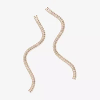 Bijoux Bar Gold Tone Linear Womens Glass Drop Earrings