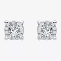 YES, PLEASE! 1/10 CT.T.W. Natural Diamond Hoop and Stud Earring Set in Sterling Silver