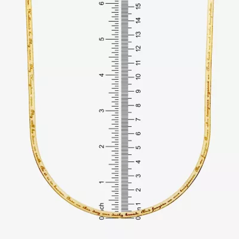 Made in Italy Womens 14K Gold Over Silver 20 Inch Pendant Necklace