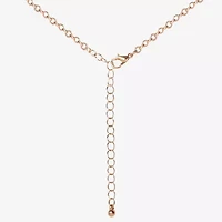 JS Jessica Simpson Gold Tone Womens 18 1/2 Inch Statement Necklace