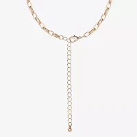 JS Jessica Simpson Gold Tone Womens 18 Inch Statement Necklace