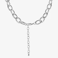 JS Jessica Simpson Silver Tone Womens Glass Alloy Butterfly 18 Inch Pendant Necklace