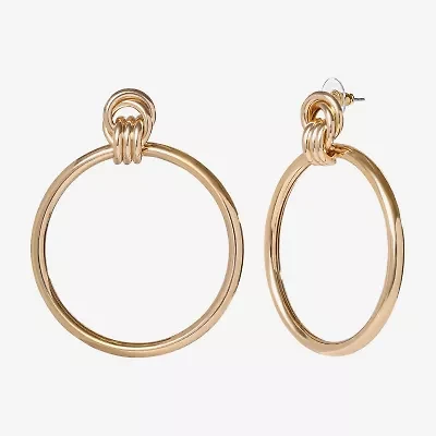 JS Jessica Simpson Gold Tone Womens Drop Earrings