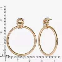 JS Jessica Simpson Gold Tone Womens Drop Earrings