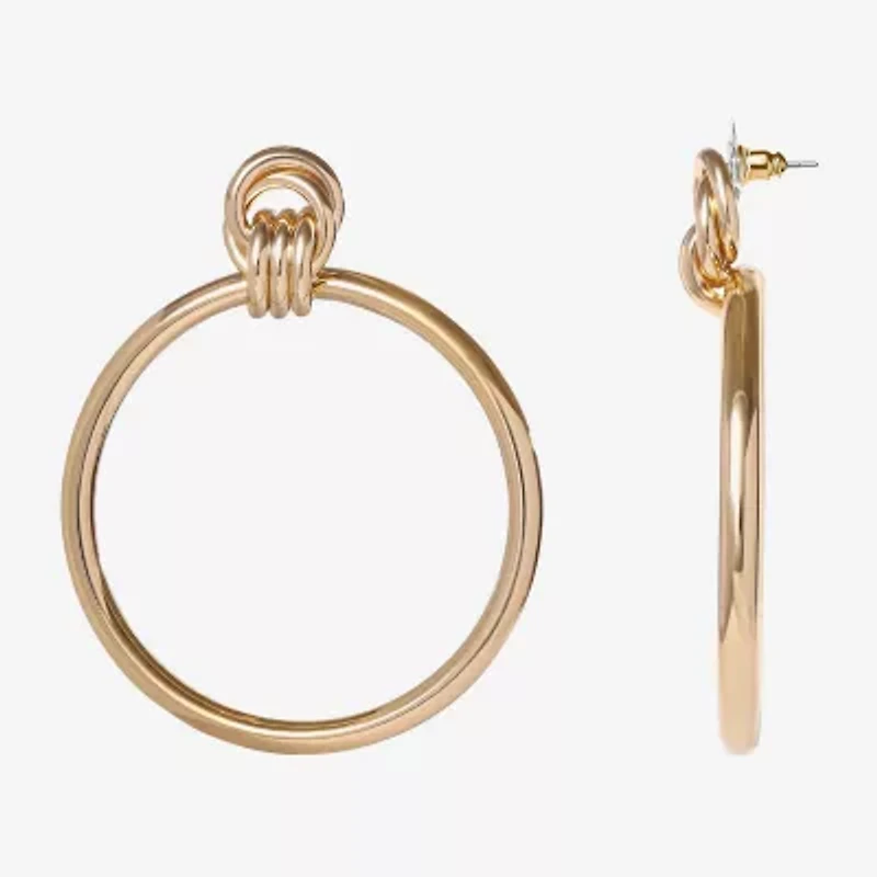 JS Jessica Simpson Gold Tone Womens Drop Earrings