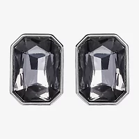 JS Jessica Simpson Silver Tone Womens Glass Drop Earrings