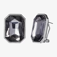 JS Jessica Simpson Silver Tone Womens Glass Drop Earrings