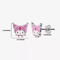 Womens Hello Kitty Kuromi My Melody 2 Pair Earring Set
