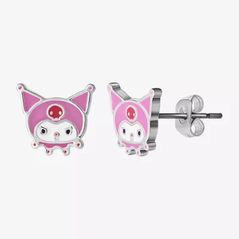 Womens Hello Kitty Kuromi My Melody 2 Pair Earring Set