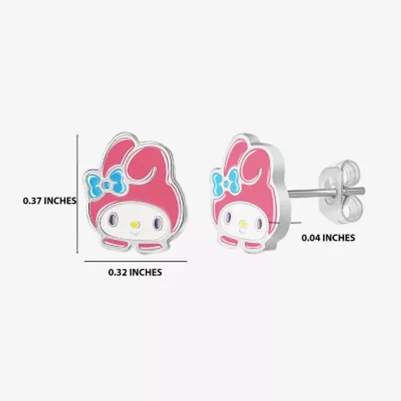Womens Hello Kitty Kuromi My Melody 2 Pair Earring Set
